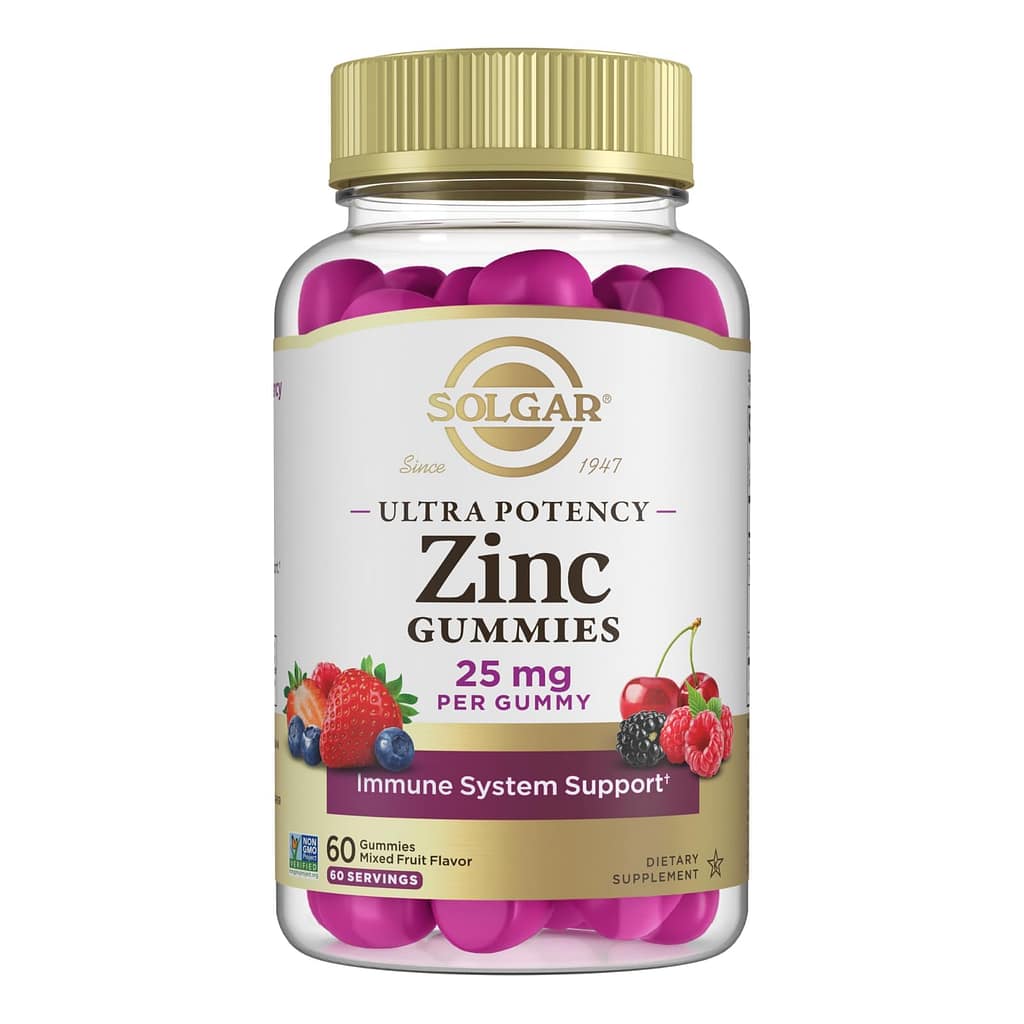 Solgar Gomitas de Zinc 25MG 60 — Defensas