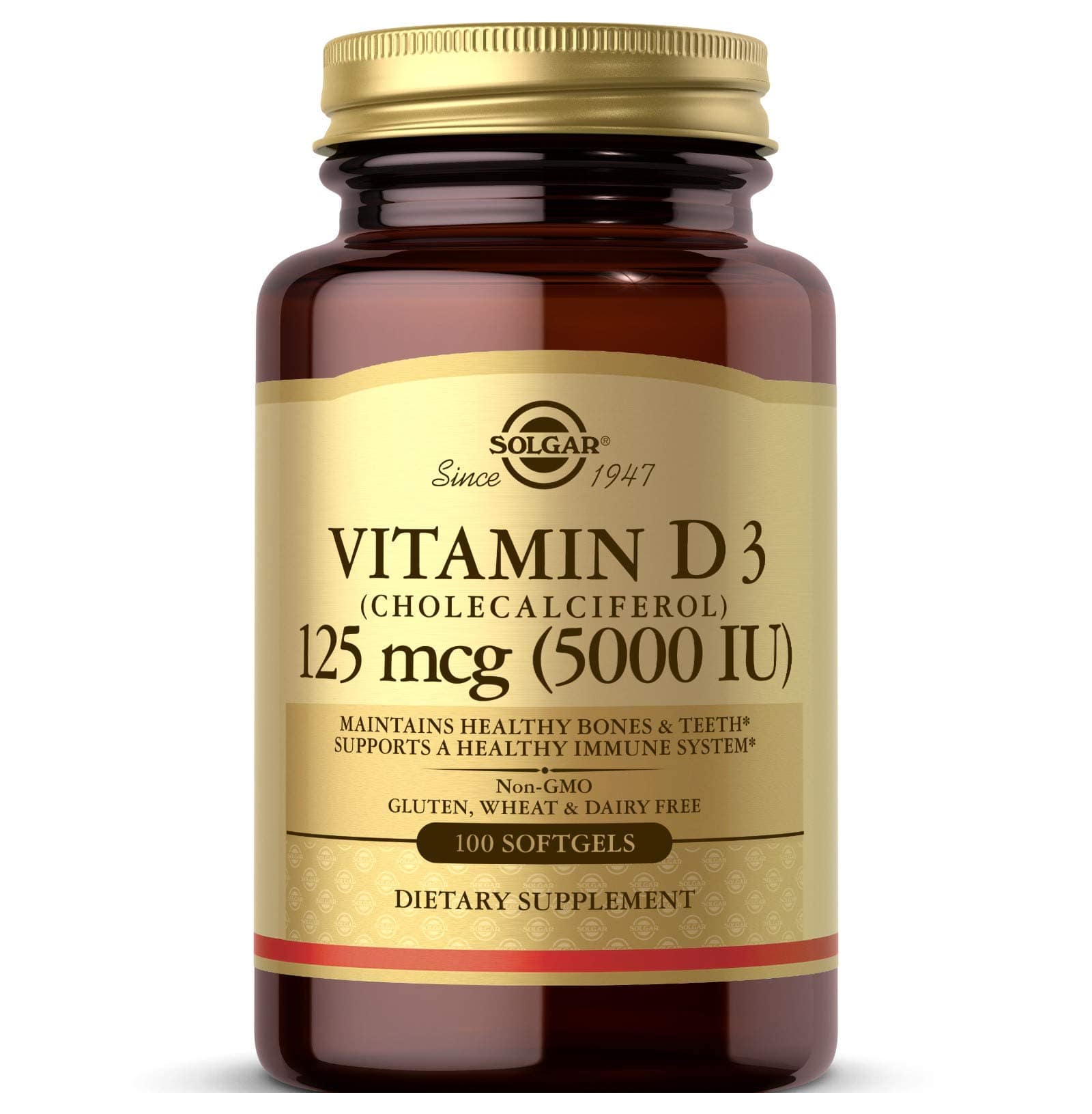Solgar Vitamina D3 125 mcg (5000 UI) 100 Softgels