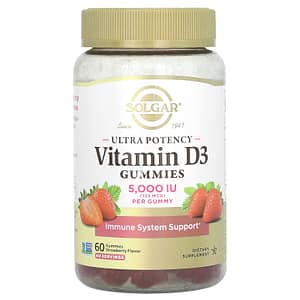 Solgar Vitamina D 5,000IU 60 Gomitas — Bienestar