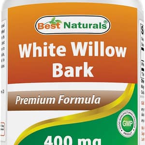 corteza de sauce blanco 400 mg Best Naturals 180 cápsulas