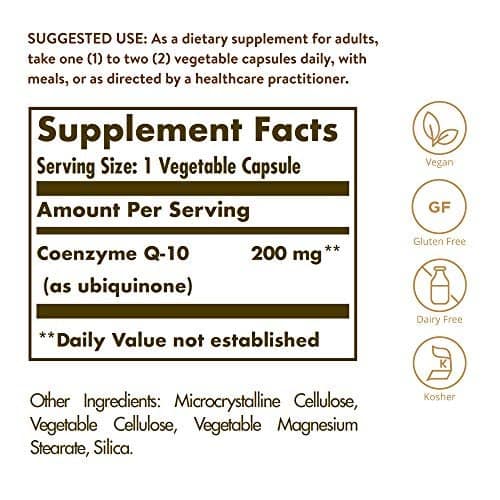 Solgar CoQ-10 Vegetariano 200MG 30 Cápsulas - Imagen 3