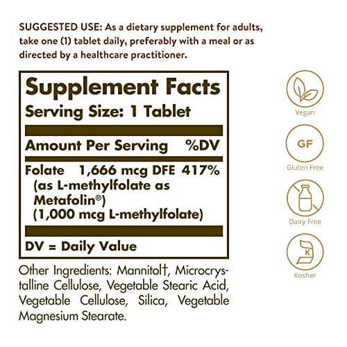 Solgar Folato 1000MCG 120 Tabletas — Bienestar - Imagen 3